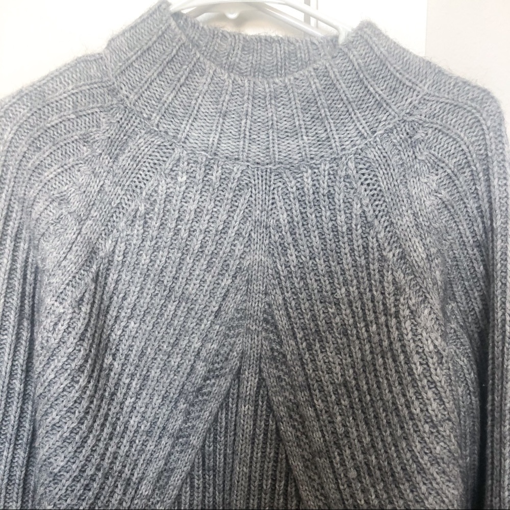 ASOS Gray High Neck Ribbed Sweater - Picture 6 of 6